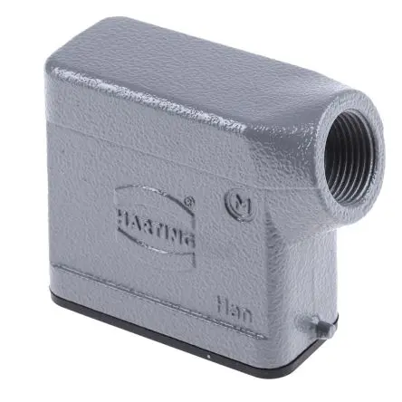 Produktfoto 1 von HARTING Han A Kappe für robusten Stromversorgungsstecker 1 Hebel 1, Anschlusshaube 10A Steckverbinderkappe, IP65
