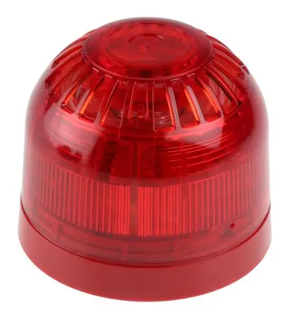 Produktfoto 1 von Klaxon Sonos LED, Dauer, Filament/Warnsummer-Licht Schall- und Lichtsignal-Kombination 230V dc Rot IP66, IP67, IP21,