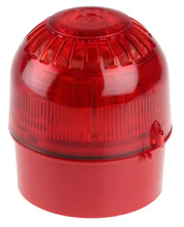 Produktfoto 1 von Klaxon Sonos LED, Filament/Warnsummer, Dauer-Licht Schall- und Lichtsignal-Kombination 60V dc Rot IP67, IP66, IP21, IP65
