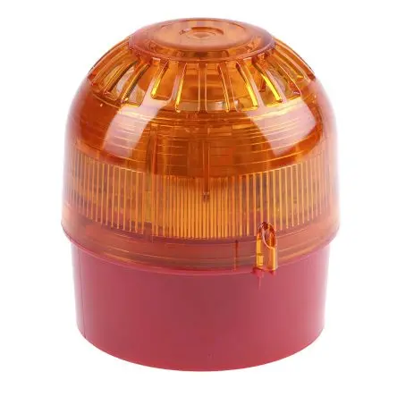 Produktfoto 1 von Klaxon Sonos LED, Filament/Warnsummer, Dauer-Licht Schall- und Lichtsignal-Kombination 60V dc Gelb IP65, IP67, IP21,