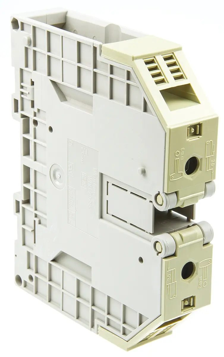 Produktfoto 1 von Weidmüller WDU Reihenklemme Einfach Braun, 95mm², 1 kV / 232A, Schraubanschluss