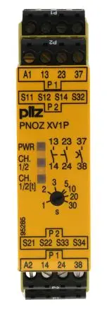 Produktfoto 1 von Pilz PNOZ XV1P Sicherheitsrelais 24V dc, 2 Sicherheitskontakte RoHS SIL IEC 61508