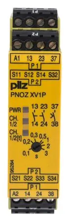 Produktfoto 1 von Pilz PNOZ XV1P Sicherheitsrelais 24V dc, 2 Sicherheitskontakte RoHS SIL IEC 61508