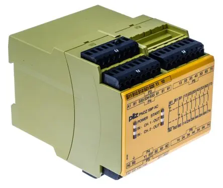 Produktfoto 1 von Pilz PNOZ X9P Sicherheitsrelais 24V ac/dc, 240 V ac/dc, 7 Sicherheitskontakte, 2 Hilfsschalter RoHS SIL IEC 61508