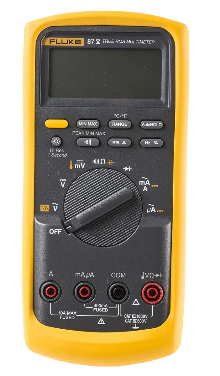 Fluke 87V Tragbar Digital Multimeter Echteffektivwert, CAT III, CAT IV, 50 mΩ