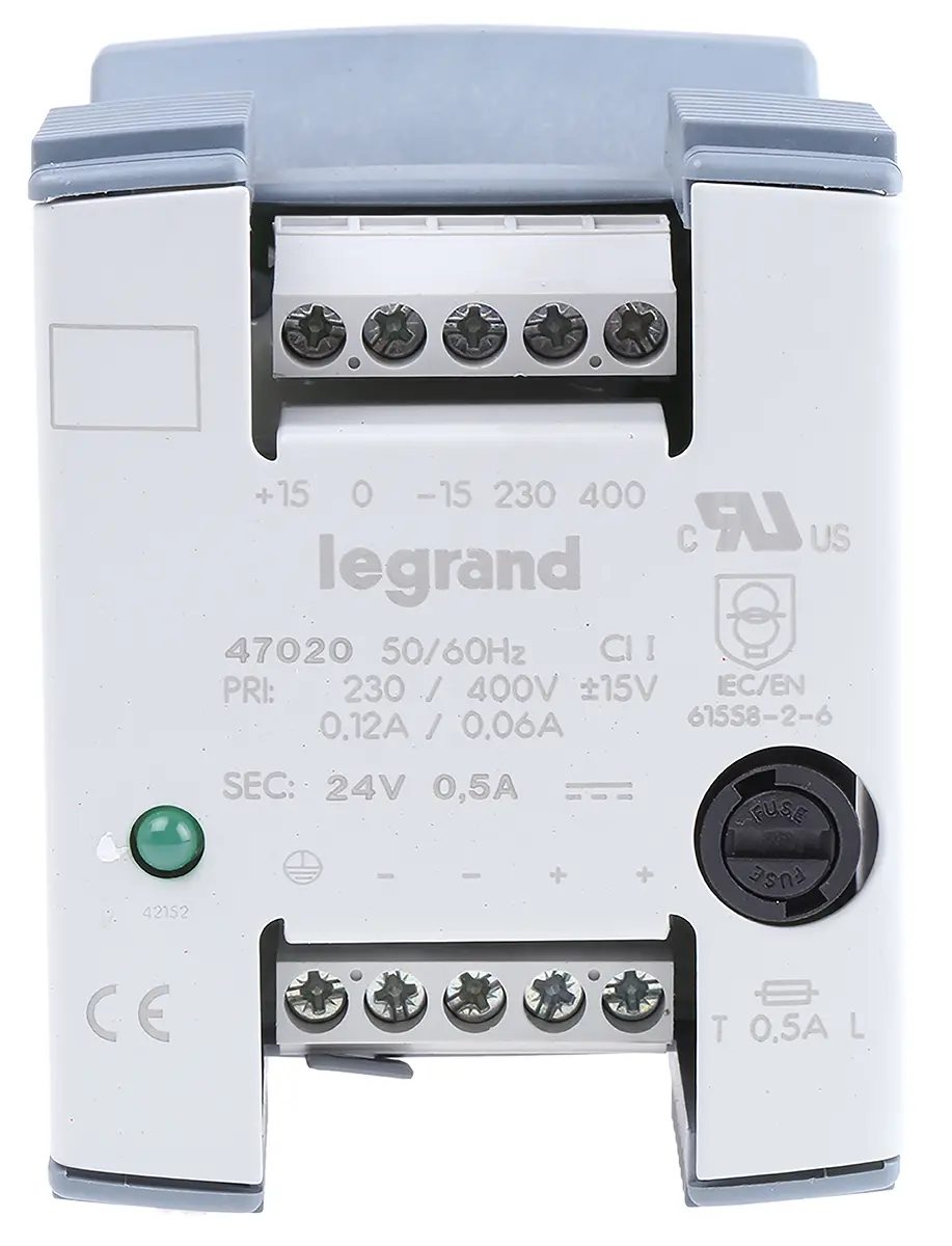 Produktfoto 1 von Legrand DIN-Schienen Netzteil Linear 24V dc / 500mA 12W 230V ac