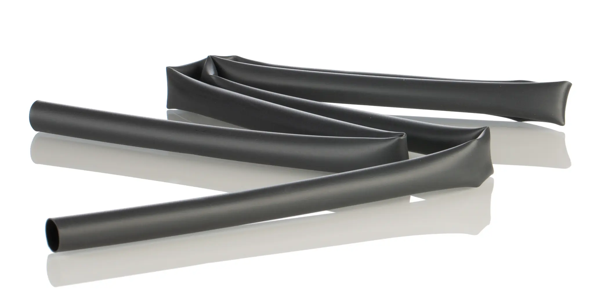 Produktfoto 1 von RS PRO Wärmeschrumpfschlauch, Polyolefin Schwarz, Ø 12.7 mm Schrumpfrate 3:1, Länge 1.2m