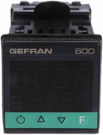 Produktfoto 1 von Gefran 600 PID Temperaturregler Panel 2, 3 x Relais Ausgang/ Universal-Eingang: Thermoelement,