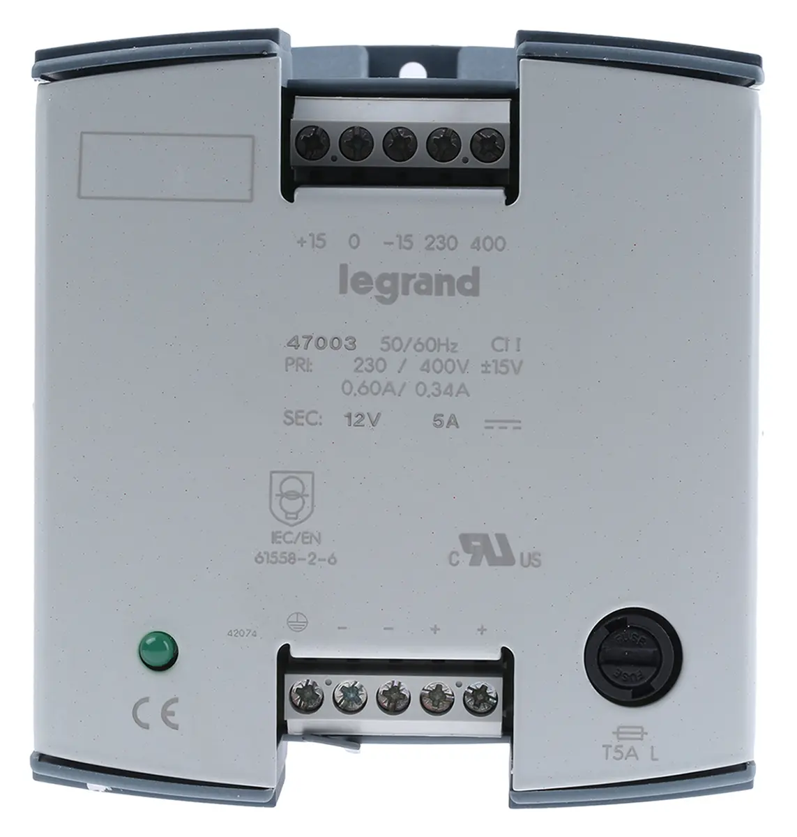 Produktfoto 1 von Legrand DIN-Schienen Netzteil Linear 12V dc / 5A 60W 230V ac