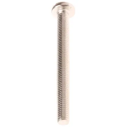 RS PRO Linsenkopf Schlitz Schrauben Vernickelt, M5 x 50.0mm Messing