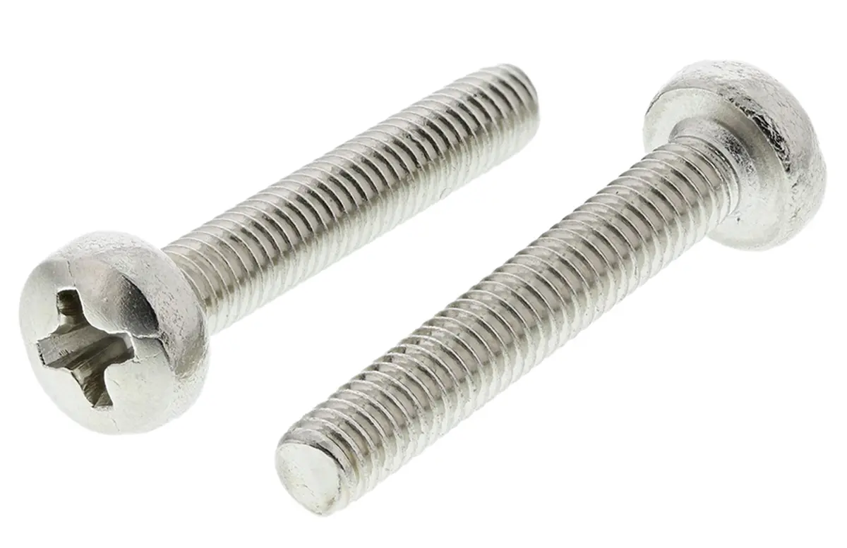 Produktfoto 1 von RS PRO Linsenkopf Pozi Schrauben Vernickelt, M4 x 25.0mm Messing