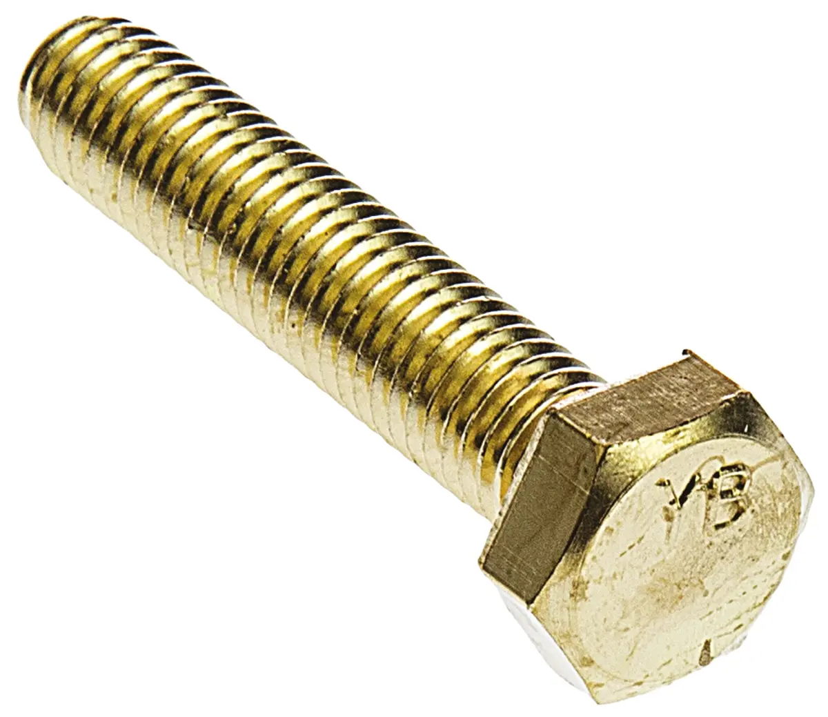 Produktfoto 1 von RS PRO M8 x 1.25 mm Sechskantschraube, Messing glatt, DIN 933