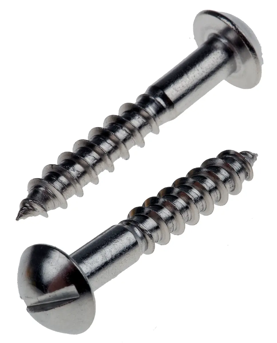 Produktfoto 1 von RS PRO Schlitz Holzschraube, Metrisch Edelstahl Rund glatt x 25 mm