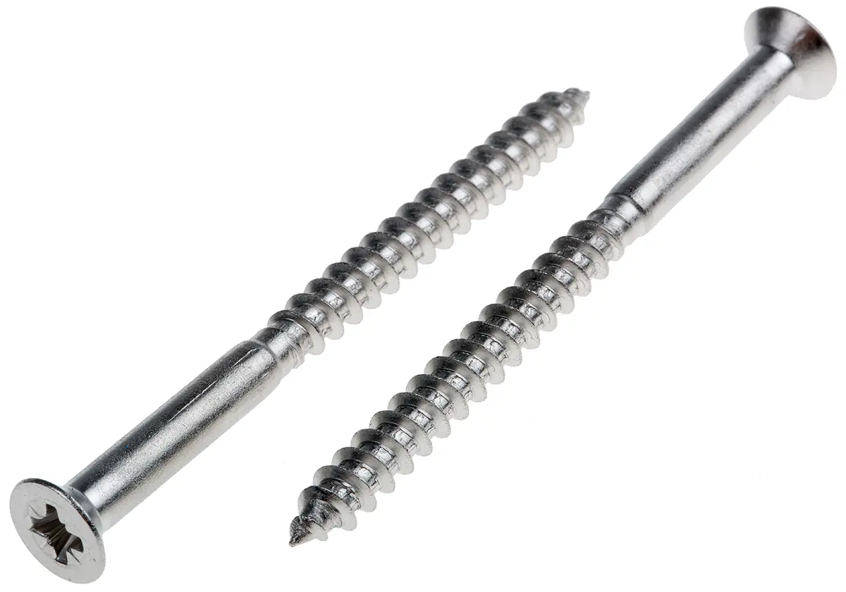 Produktfoto 1 von RS PRO Pozidriv Holzschraube Edelstahl Senkkopf Schwarz, Verchromt, Vernickelt, Verzinkt x 65 mm