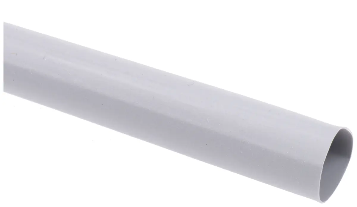 Produktfoto 1 von RS PRO Wärmeschrumpfschlauch, Polyolefin Grau, Ø 12.7 mm Schrumpfrate 2:1, Länge 1.2m