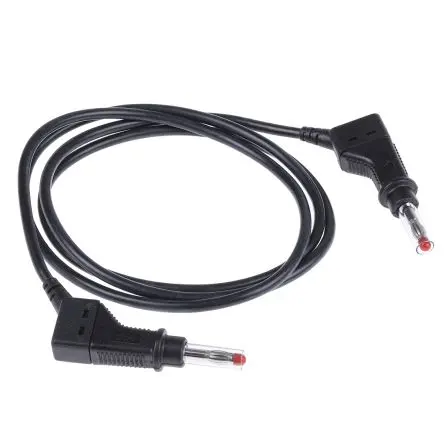 Produktfoto 1 von Staubli Steckverbinder-Messleitung 32A Stecker / Stecker, Schwarz Silikon-isoliert 1 m, 600V