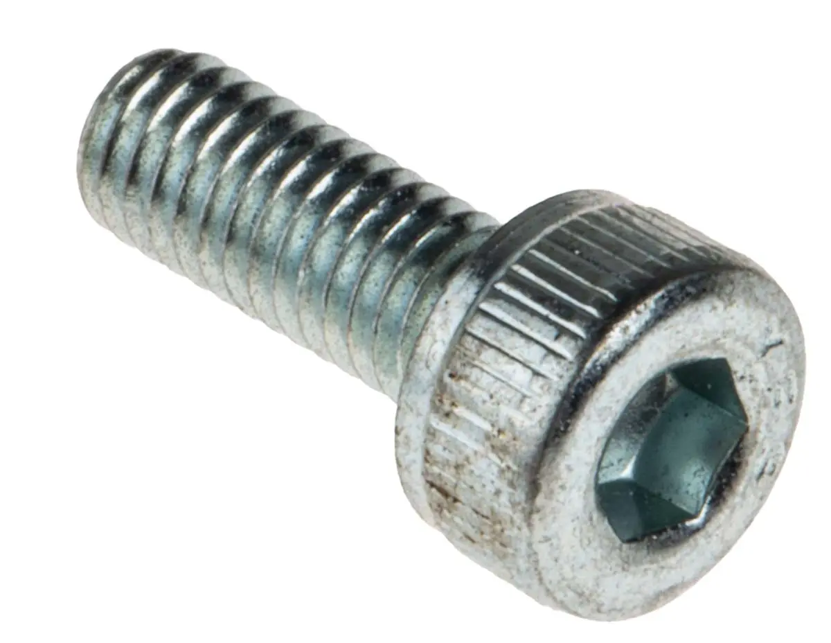 Produktfoto 1 von RS PRO Zylinderkopf Innensechskantschraube, Stahl verzinkt, M3 x 0.5mm, 8mm