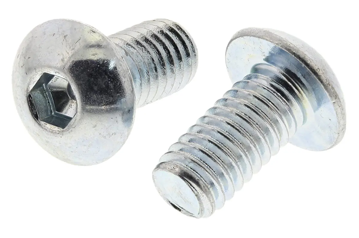 Produktfoto 1 von RS PRO Linsenkopf Innensechskantschraube, Stahl verzinkt, M4 x 0.7mm, 8mm