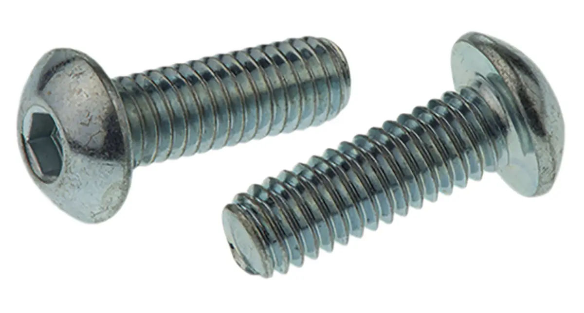 Produktfoto 1 von RS PRO Linsenkopf Innensechskantschraube, Stahl verzinkt, M4 x 0.7mm, 12mm