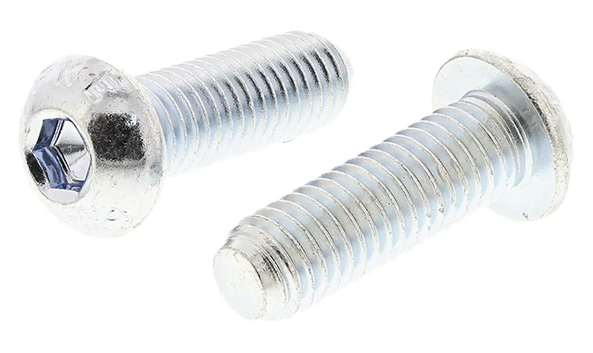 Produktfoto 1 von RS PRO Linsenkopf Innensechskantschraube, Stahl verzinkt, M8 x 1.25mm, 25mm