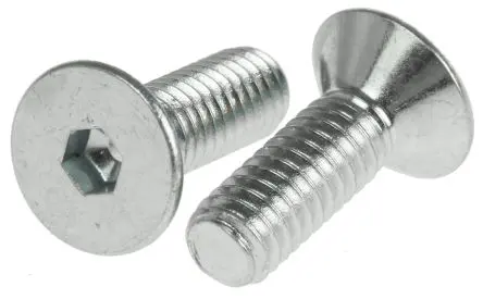Produktfoto 1 von RS PRO Innensechskant Senkkopf Innensechskantschraube, Stahl glatt, M4, M4 12 mm