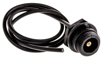 Produktfoto 1 von Bulgin 400 Buchse Koaxialsteckverbinder SMB-Steckverbinder, Panel, für Koaxial-Kabel, 50 Ω Vorverdrahtet, Standard,
