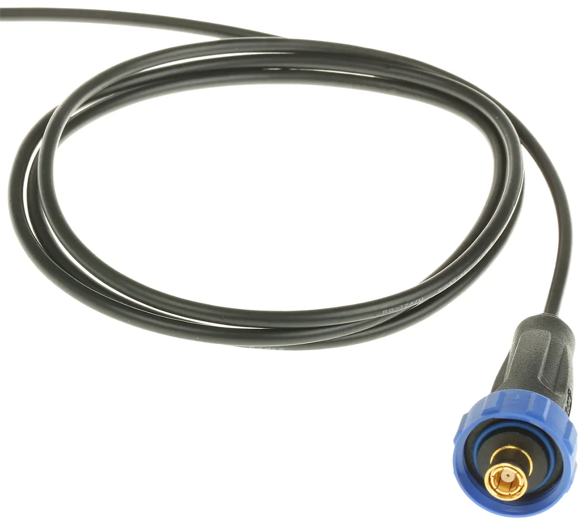 Produktfoto 1 von Bulgin 400 Stecker Koaxialsteckverbinder SMB-Steckverbinder, Kabel, für RG174-Kabel, 50 Ω Vorverdrahtet, Standard,