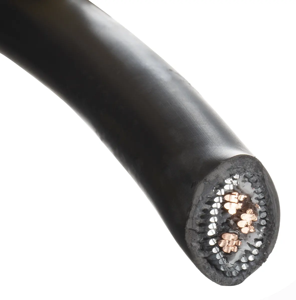 Produktfoto 1 von Prysmian BS6724 Afumex Netzkabel, 3-adrig Schwarz /Ø 15.2 mm Außen-ø , 50 m 90 °C, 1 kV, PEX
