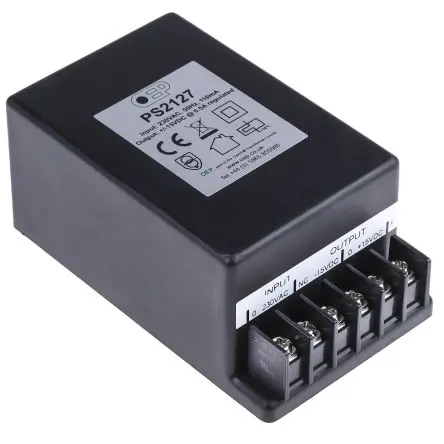 Produktfoto 1 von OEP Linearnetzteil Gekapselt 253V, 500 mA 15V dc 2 Ausg. L. 119 mm 15 W B. 69mm T. 51.3 mm