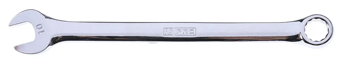 Produktfoto 1 von RS PRO Ring-Maulschlüssel 10 mm, CrV-Stahl