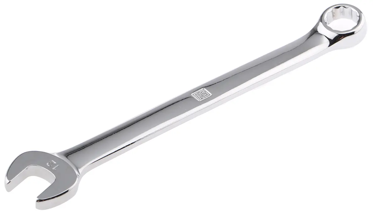 Produktfoto 1 von RS PRO Ring-Maulschlüssel 12 mm, CrV-Stahl
