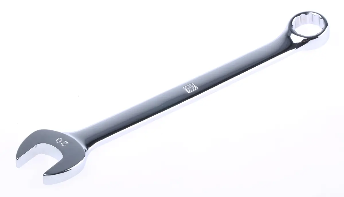 Produktfoto 1 von RS PRO Ring-Maulschlüssel 20 mm, CrV-Stahl, Länge 20 mm