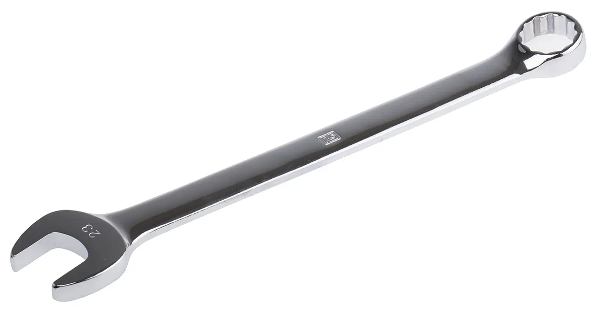 Produktfoto 1 von RS PRO Ring-Maulschlüssel 23 mm, CrV-Stahl