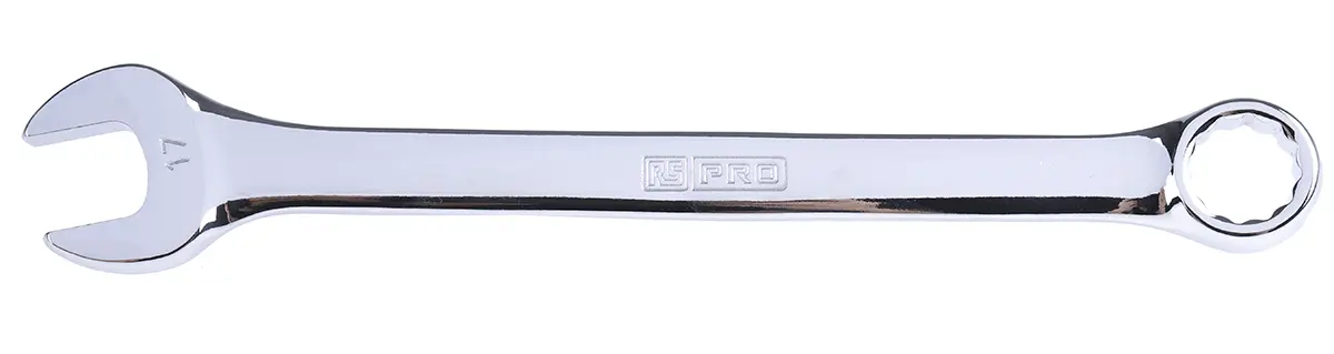 Produktfoto 1 von RS PRO Ring-Maulschlüssel 17 mm, CrV-Stahl