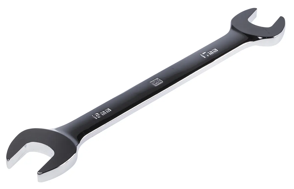 Produktfoto 1 von RS PRO Doppelgabelschlüssel Metrisch, CrV-Stahl, Länge 227 mm
