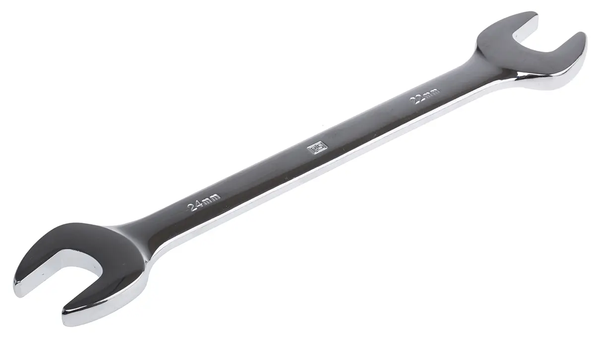 Produktfoto 1 von RS PRO Doppelgabelschlüssel Metrisch, CrV-Stahl, Länge 293 mm