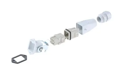Produktfoto 1 von EPIC H-Q5 Stromversorgungssteckverbinder in robuster Ausführung, 5-polig, 16A, 600V
