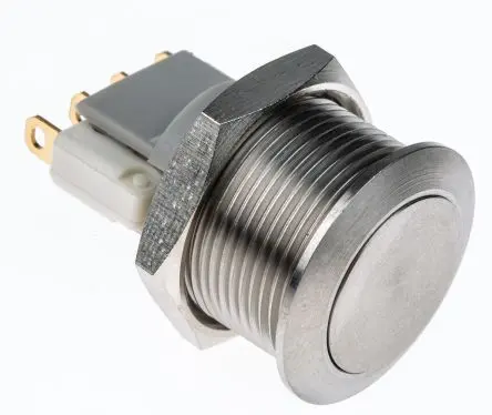 Produktfoto 1 von APEM AV Druckschalter Tastend Panel Ø 19.2 mm, 1-poliger Umschalter / 5A, IP65
