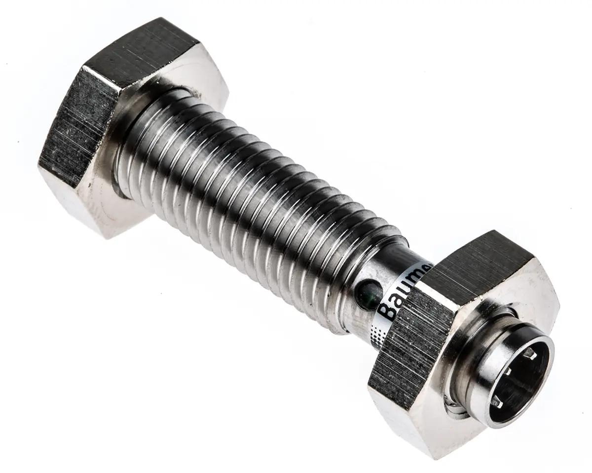Produktfoto 1 von Baumer M8 Näherungssensor Induktiv, Gewinderohr 2 mm PNP 10 → 30 V dc / 200 mA NO, IP67