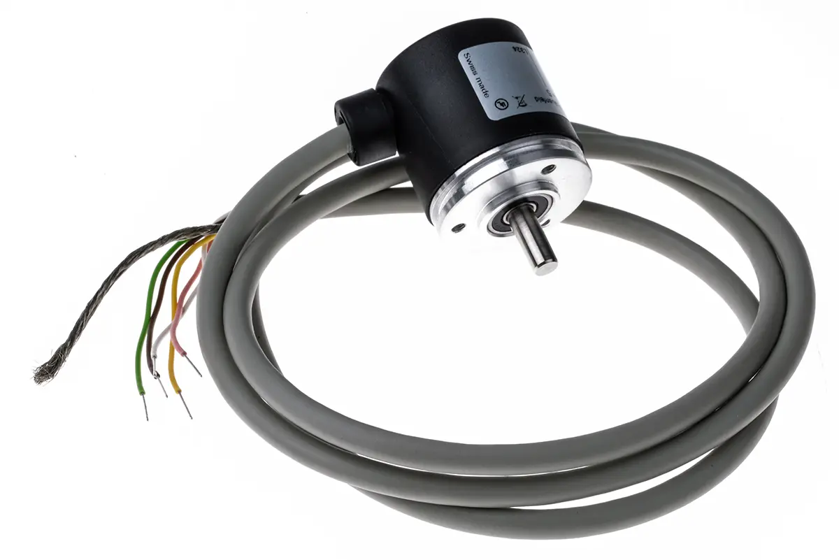 Produktfoto 1 von Baumer BDK Inkremental Drehgeber Optisch 100/U, 6000U/min, 10 → 30 Vdc, HTL/Push-Pull Vollwelle mit Ø 5mm Schaft