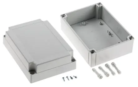 Produktfoto 1 von Fibox ABS; Gehäuse; ABS; Grau; IK07 IP66, IP67 Breite 130 mm Höhe 100 mm Länge 180 mm
