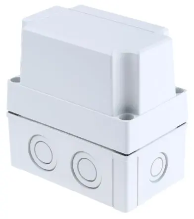 Produktfoto 1 von Fibox; Gehäuse; Polycarbonat; Grau; IK08 IP66, IP67 Breite 80 mm Höhe 125 mm Länge 130 mm