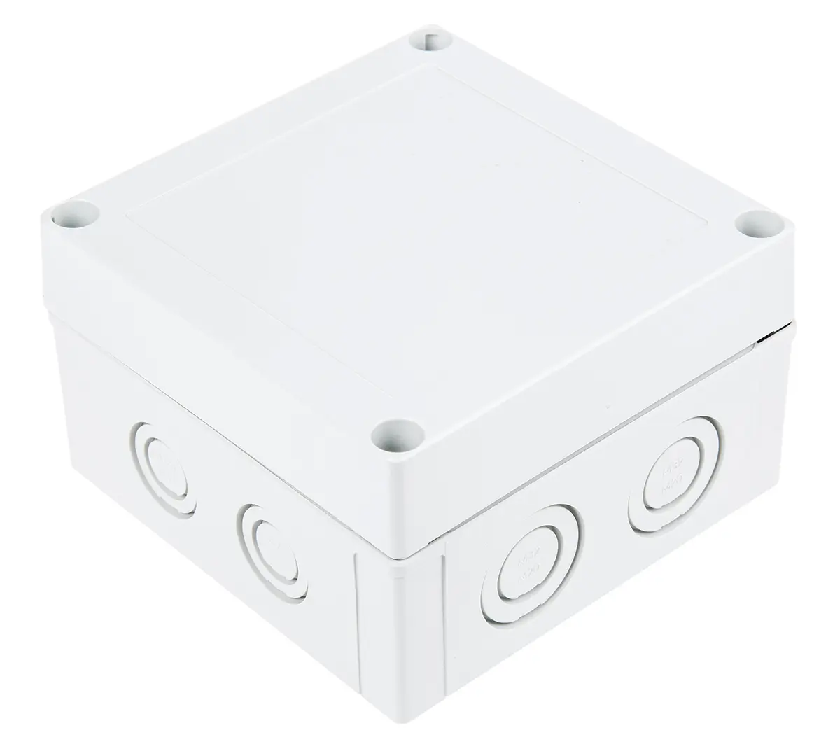 Produktfoto 1 von Fibox; Gehäuse; Polycarbonat; Grau; IK08 IP66, IP40 Breite 130 mm Höhe 75 mm Länge 130 mm