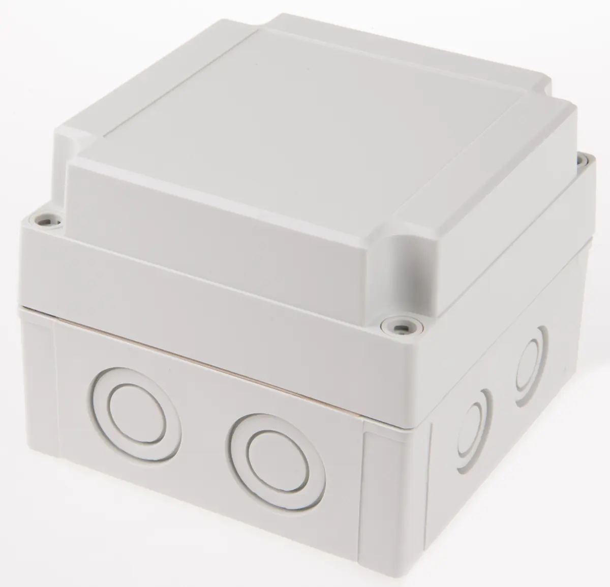 Fibox; Gehäuse; Polycarbonat; Grau; IK08 IP40, IP66 Breite 130 mm Höhe 100 mm Länge 130 mm