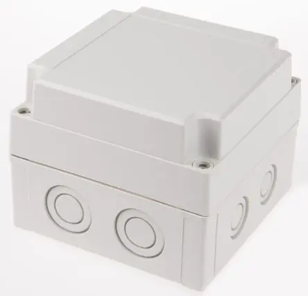 Produktfoto 1 von Fibox; Gehäuse; Polycarbonat; Grau; IK08 IP67, IP66 Breite 130 mm Höhe 100 mm Länge 130 mm