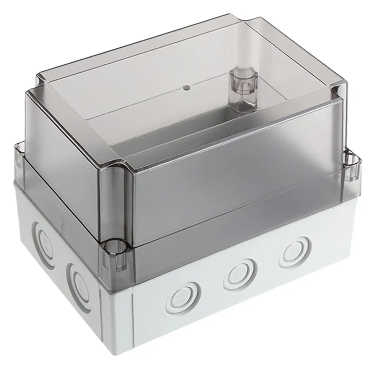 Produktfoto 1 von Fibox; Gehäuse; Polycarbonat; Grau; IK08 IP40, IP66 Breite 130 mm Höhe 125 mm Länge 180 mm