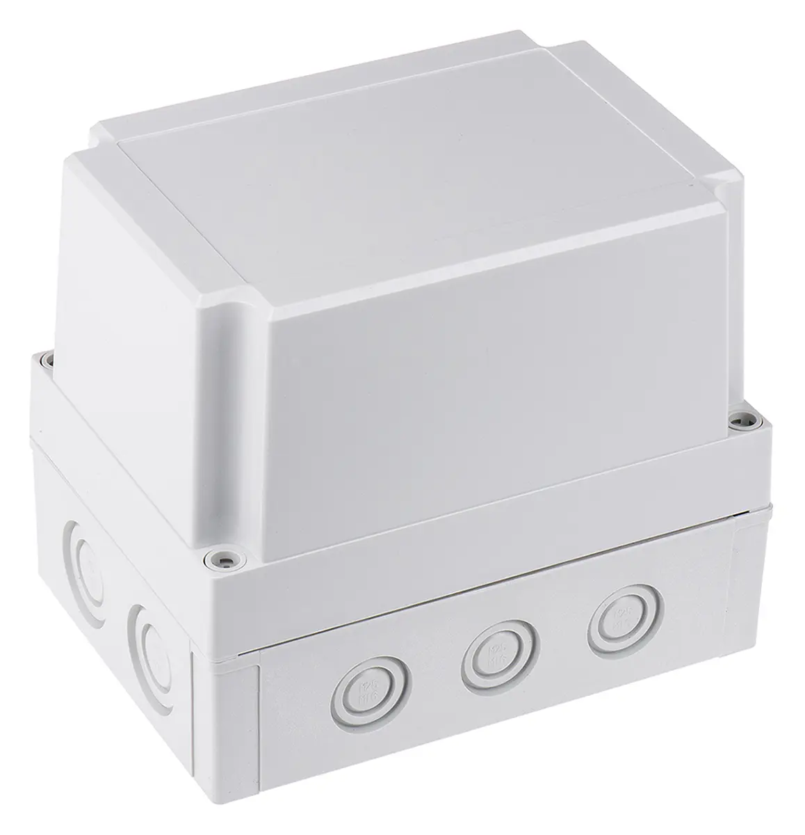 Produktfoto 1 von Fibox; Gehäuse; Polycarbonat; Grau; IK08 IP66, IP40 Breite 130 mm Höhe 150 mm Länge 180 mm