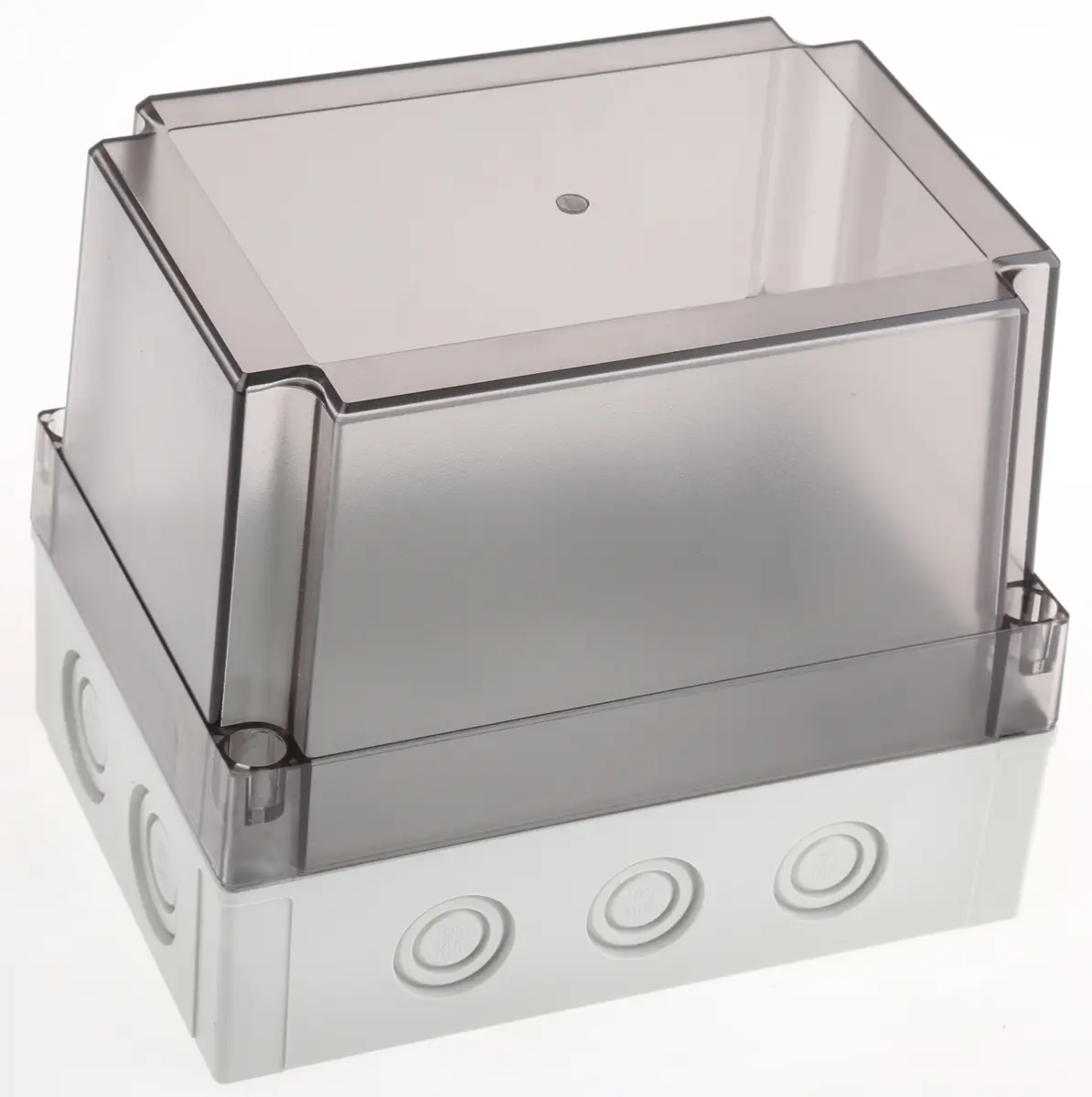 Produktfoto 1 von Fibox; Gehäuse; Polycarbonat; Grau; IK08 IP40, IP66 Breite 130 mm Höhe 150 mm Länge 180 mm