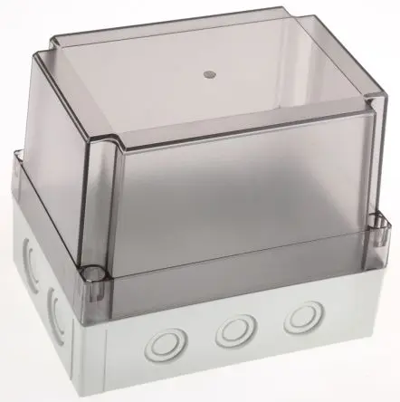Produktfoto 1 von Fibox; Gehäuse; Polycarbonat; Grau; IK08 IP67, IP66 Breite 130 mm Höhe 150 mm Länge 180 mm