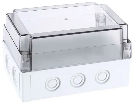 Produktfoto 1 von Fibox; Gehäuse; Polycarbonat; Grau; IK08 IP66, IP67 Breite 130 mm Höhe 180 mm Länge 100 mm